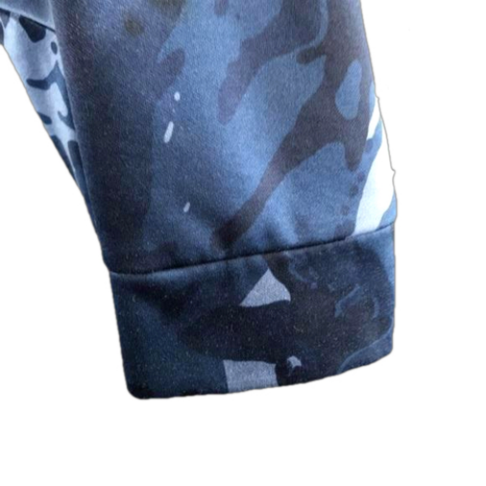ADIDAS Kid’s Blue Camo Long Sleeve Hoodie—Sz Large 14/16 - Picture 12 of 17